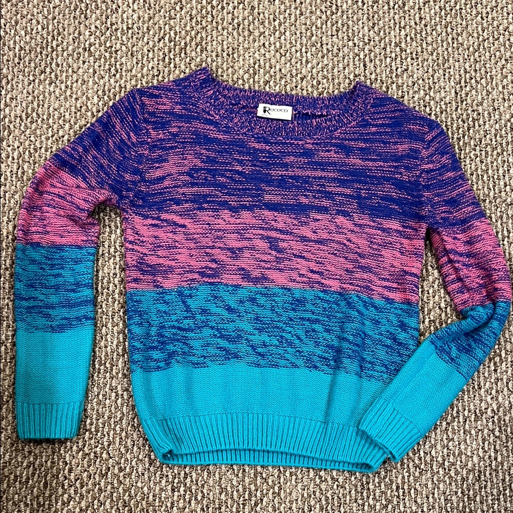 Multicolored Women's Crew Neck Sweater